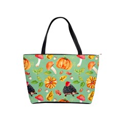 Autumn Seamless Background Leaves Wallpaper Texture Classic Shoulder Handbag