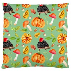 Autumn Seamless Background Leaves Wallpaper Texture Large Cushion Case (two Sides)