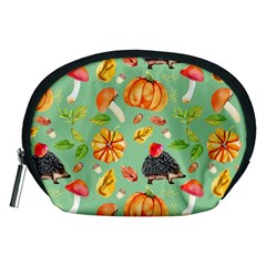 Autumn Seamless Background Leaves Wallpaper Texture Accessory Pouch (medium)