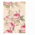 Roses Plants Vintage Retro Flowers Pattern Large Garden Flag (Two Sides) Front