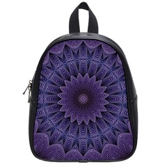 Shape Geometric Symmetrical Symmetry Wallpaper School Bag (small) by Bangk1t