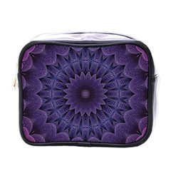 Shape Geometric Symmetrical Symmetry Wallpaper Mini Toiletries Bag (one Side)