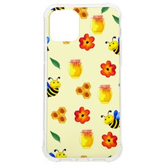 Seamless Background Honey Bee Iphone 12/12 Pro Tpu Uv Print Case by Amaryn4rt