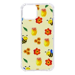 Seamless Background Honey Bee Iphone 14 Tpu Uv Print Case by Amaryn4rt