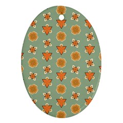 Floral Pattern Ornament (oval)