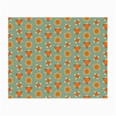 Floral Pattern Small Glasses Cloth (2 Sides) by Amaryn4rt