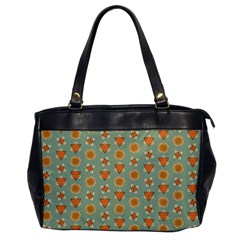 Floral Pattern Oversize Office Handbag by Amaryn4rt