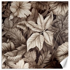 Plant Leaves Pattern Canvas 12  X 12  by Amaryn4rt