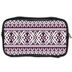 Illustration Ukrainian Folk Seamless Pattern Ornament Toiletries Bag (two Sides) by pakminggu