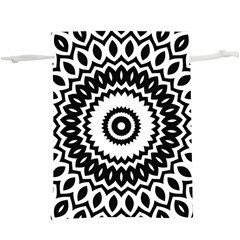 Circular Concentric Radial Symmetry Abstract Lightweight Drawstring Pouch (xl) by pakminggu