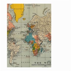 Vintage World Map Small Garden Flag (two Sides) by pakminggu