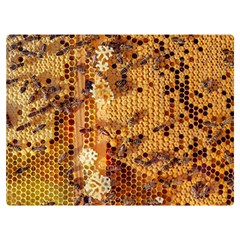 Bees Nature Animals Honeycomb Premium Plush Fleece Blanket (extra Small)