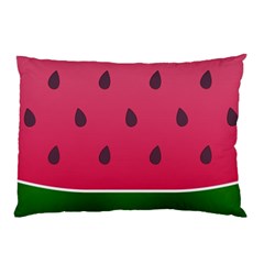 Watermelon Fruit Summer Red Fresh Food Healthy Pillow Case (two Sides) by pakminggu