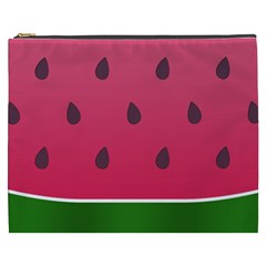 Watermelon Fruit Summer Red Fresh Food Healthy Cosmetic Bag (xxxl) by pakminggu