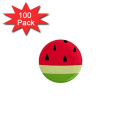 Watermelon Fruit Food Healthy Vitamins Nutrition 1  Mini Magnets (100 Pack)  by pakminggu