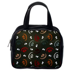 Art Halloween Pattern Creepy Design Digital Papers Classic Handbag (one Side) by pakminggu