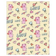 Pig Animal Love Romance Seamless Texture Pattern Drawstring Bag (small) by pakminggu