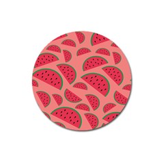 Watermelon Red Food Fruit Healthy Summer Fresh Magnet 3  (round) by pakminggu