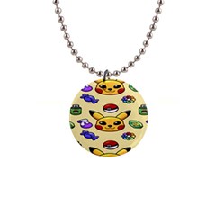 Pikachu 1  Button Necklace