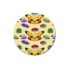 Pikachu Magnet 3  (round) by artworkshop