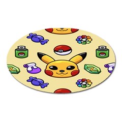 Pikachu Oval Magnet by artworkshop