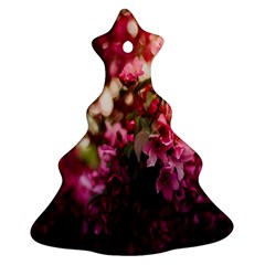 Pink Flower Christmas Tree Ornament (two Sides)