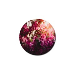 Pink Flower Golf Ball Marker by artworkshop