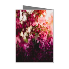 Pink Flower Mini Greeting Cards (pkg Of 8) by artworkshop