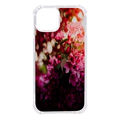 Pink Flower Iphone 14 Tpu Uv Print Case by artworkshop