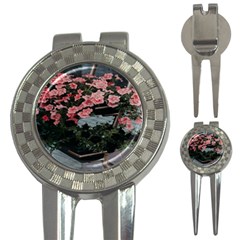 Pink Peony  Flower 3-in-1 Golf Divots by artworkshop