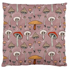 Mushrooms Autumn Fall Pattern Seamless Decorative Large Cushion Case (one Side) by pakminggu