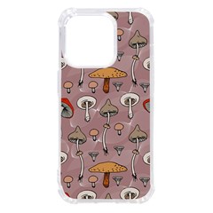 Mushrooms Autumn Fall Pattern Seamless Decorative Iphone 14 Pro Tpu Uv Print Case by pakminggu