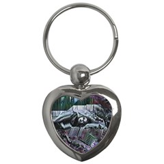 Cyberpunk Drama Key Chain (heart) by MRNStudios