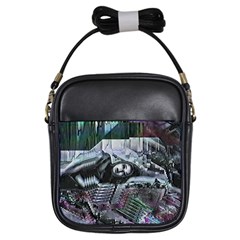 Cyberpunk Drama Girls Sling Bag by MRNStudios