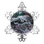 Cyberpunk Drama Metal Small Snowflake Ornament Front