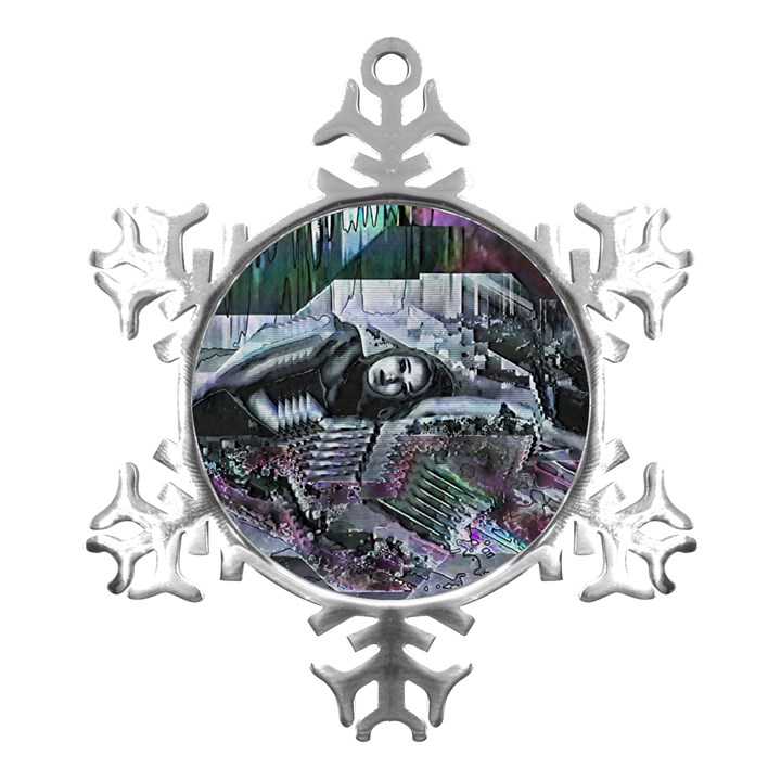 Cyberpunk Drama Metal Small Snowflake Ornament