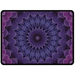 Shape Geometric Symmetrical Symmetry Wallpaper Two Sides Fleece Blanket (large)