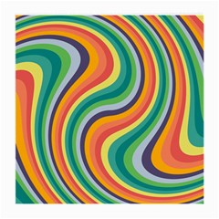 Swirl Twirl Rainbow Retro Medium Glasses Cloth (2 Sides)