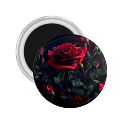 Rose Flower Plant Red 2 25  Magnets