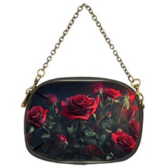 Rose Flower Plant Red Chain Purse (one Side) by Ravend