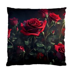 Rose Flower Plant Red Standard Cushion Case (two Sides)