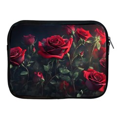 Rose Flower Plant Red Apple Ipad 2/3/4 Zipper Cases by Ravend