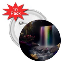 Waterfall Rainbow 2 25  Buttons (10 Pack)  by Ravend