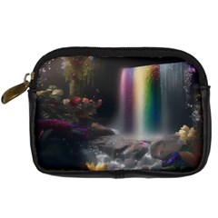 Waterfall Rainbow Digital Camera Leather Case