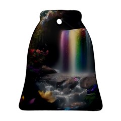 Waterfall Rainbow Ornament (bell) by Ravend