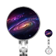 Universe Space Star Rainbow Stainless Steel Nurses Watch