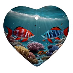 Fish Sea Ocean Ornament (heart)