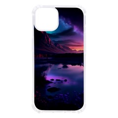 Lake Mountain Night Sea Flower Nature Iphone 13 Tpu Uv Print Case by Ravend