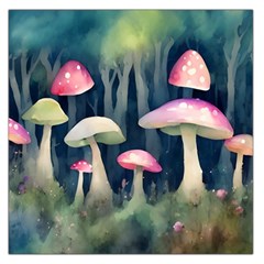 Mushroom Fungus Square Satin Scarf (36  X 36 ) by Ravend