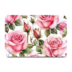 Flower Rose Pink Plate Mats